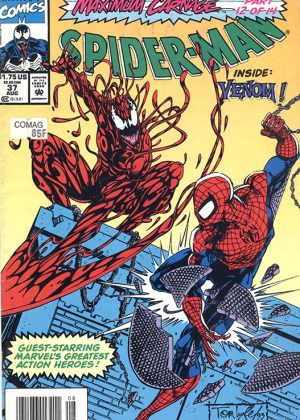 |The Spectacular Spiderman nr. 37 - Maximum Carnage Part 12 (Marvel Comics) (Engels) (2ehands)